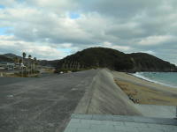 海浜公園の堤防