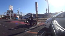 鬼岩へ向かうバイク達
