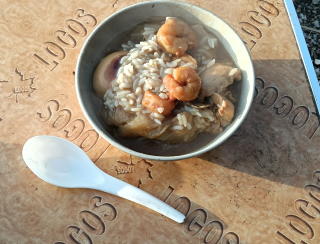 カレー雑炊完成