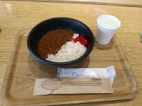 知多食堂の知多牛カレーで朝食