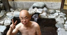 露天風呂タイム。